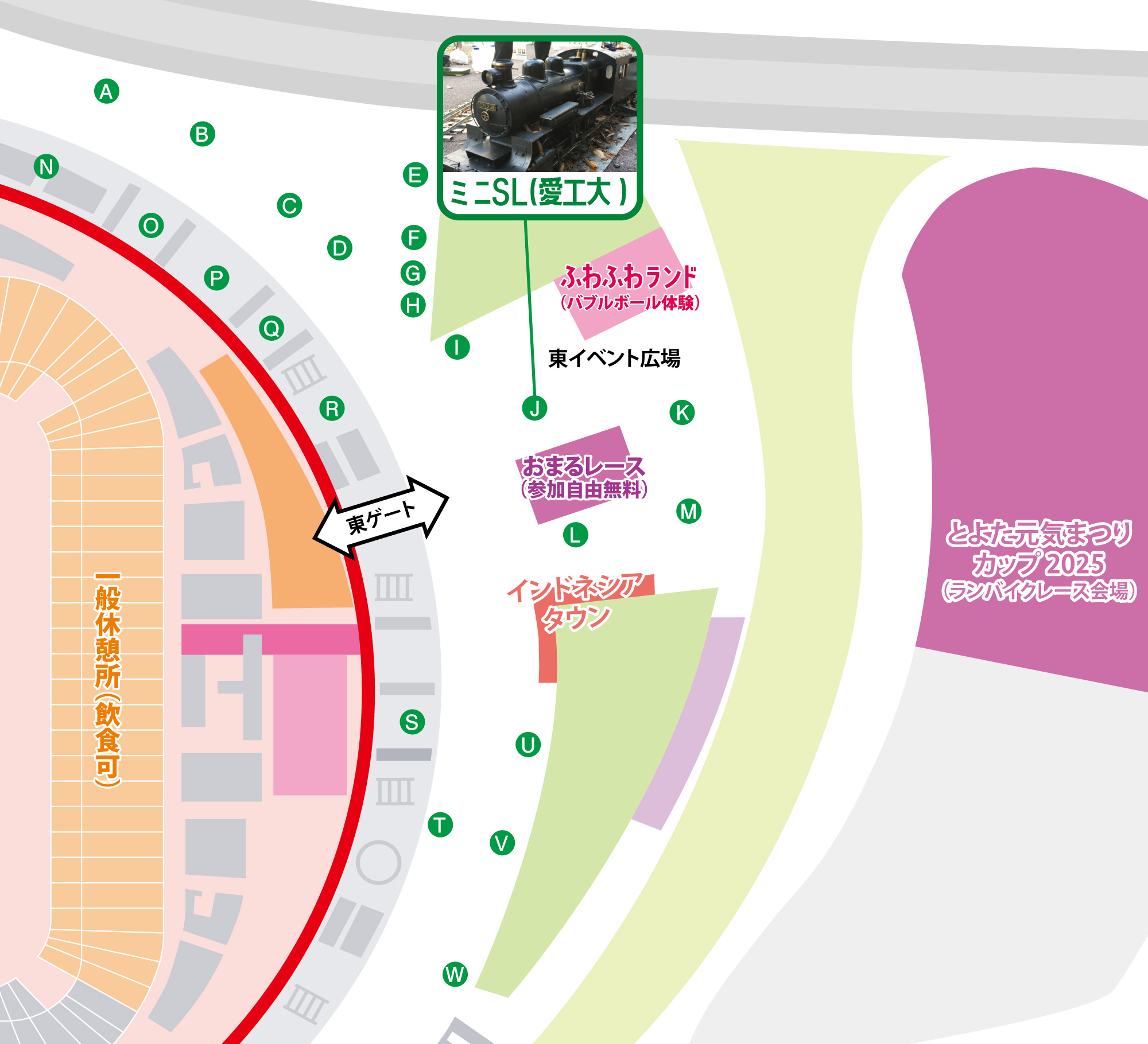 会場図（はたらくクルマ配置）